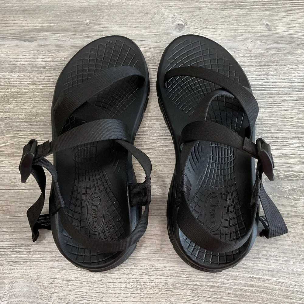 CHACO Z Volv Open Toe Ecotread Sport Comfort Sandals J105085 Black Men's Size 12
